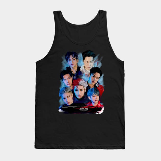 SuperM Fanart - kpop illustration - 100 Tank Top by RetroAttic